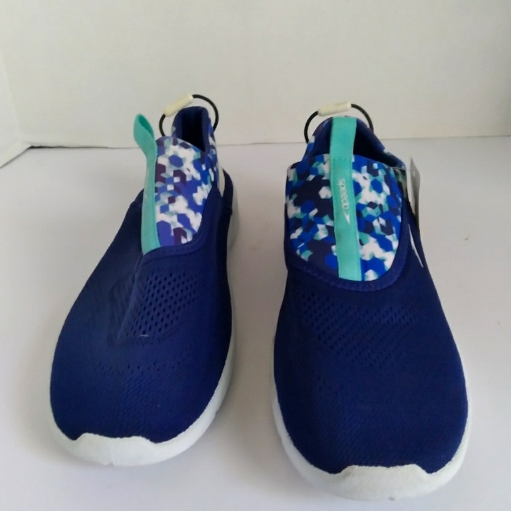 Speedo Surf Walker Pro Water Shoes Quick-Dry Aqua Socks Blue Multi 9-10